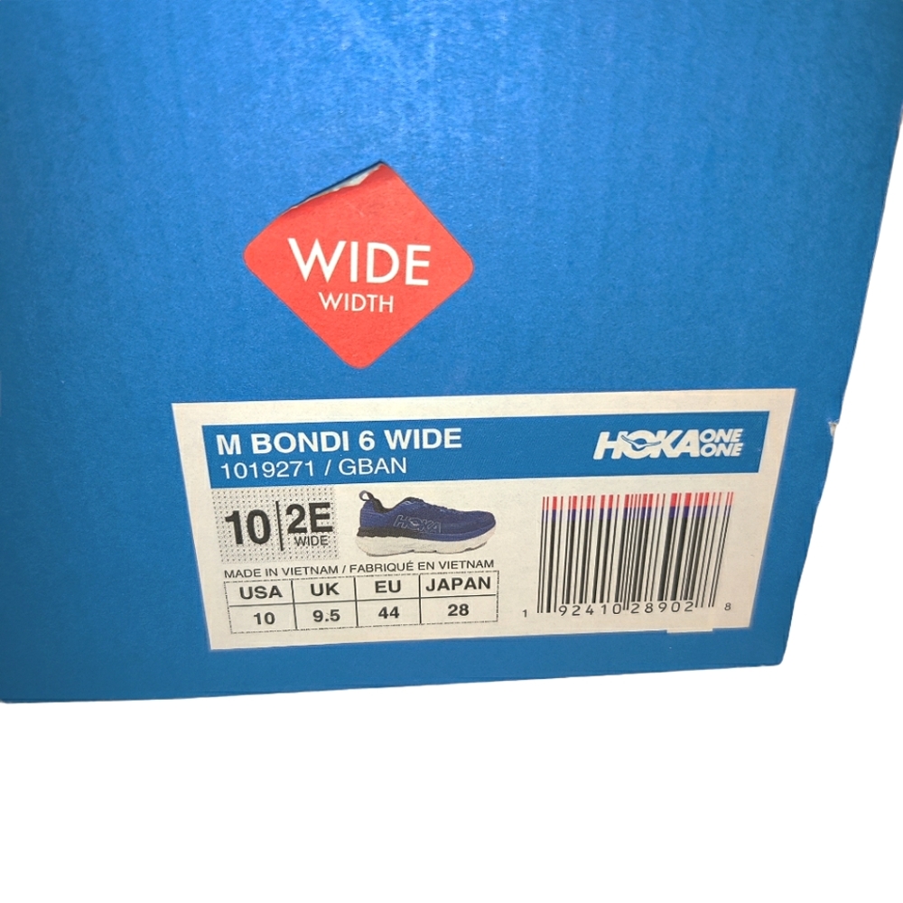 NWOT Hoka One One Bondi 6 Running Shoes 2E Wide - Picture 14 of 15